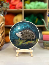 Load image into Gallery viewer, The Crafty Kit Company - Hedgehog In A Hoop - Needle Felting Kit