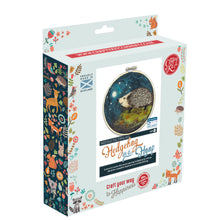 Load image into Gallery viewer, The Crafty Kit Company - Hedgehog In A Hoop - Needle Felting Kit