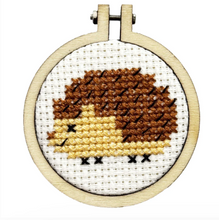 Load image into Gallery viewer, The Crafty Kit Company - Sending A Hedgehug - Mini Matchbox Cross Stitch Kit