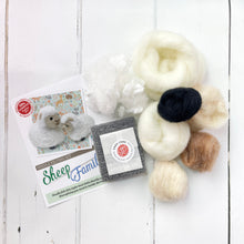 Load image into Gallery viewer, The Crafty Kit Company - Sheep Family - Needle Felting Craft Kit