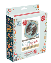 Load image into Gallery viewer, The Crafty Kit Company - Otters In A Hoop - Needle Felting Kit
