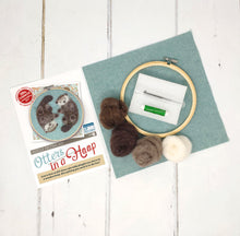 Load image into Gallery viewer, The Crafty Kit Company - Otters In A Hoop - Needle Felting Kit