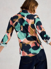 Load image into Gallery viewer, White Stuff - Annie Jersey Shirt in Navy Print