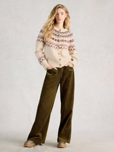 Load image into Gallery viewer, White Stuff - Arctic Fairisle Cardigan in Natural Multi