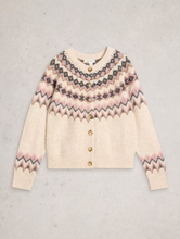 Load image into Gallery viewer, White Stuff - Arctic Fairisle Cardigan in Natural Multi