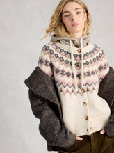 Load image into Gallery viewer, White Stuff - Arctic Fairisle Cardigan in Natural Multi