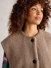 Load image into Gallery viewer, White Stuff - Borg Gilet in Dark Natural