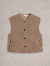 Load image into Gallery viewer, White Stuff - Borg Gilet in Dark Natural