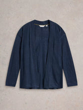 Load image into Gallery viewer, White Stuff - Carly Linen Cardi in Dark Navy
