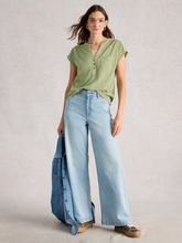 Load image into Gallery viewer, White Stuff - Cecily Sleeveless Shirt in Khaki Green