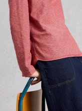 Load image into Gallery viewer, White Stuff - Clara Long Sleeve Texture Tee in Pink Multi