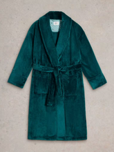 Load image into Gallery viewer, White Stuff - Clover Cosy Dressing Gown - Mid Teal
