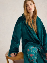 Load image into Gallery viewer, White Stuff - Clover Cosy Dressing Gown - Mid Teal