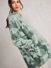 Load image into Gallery viewer, White Stuff - Clover Snuggle Hoodie in Green Multi