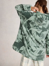 Load image into Gallery viewer, White Stuff - Clover Snuggle Hoodie in Green Multi