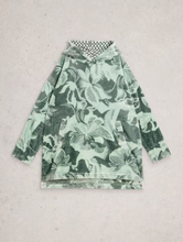 Load image into Gallery viewer, White Stuff - Clover Snuggle Hoodie in Green Multi