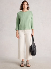 Load image into Gallery viewer, White Stuff - Demi Dolman Top in Mid Green