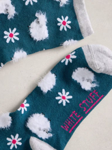 Load image into Gallery viewer, White Stuff - Fluffy Sheep Ankle Socks in Dark Teal