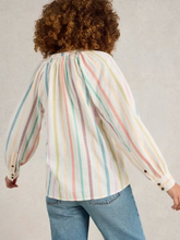 Load image into Gallery viewer, White Stuff - Gilly Stripe Jaquard Top in Natural Multi
