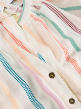 Load image into Gallery viewer, White Stuff - Gilly Stripe Jaquard Top in Natural Multi