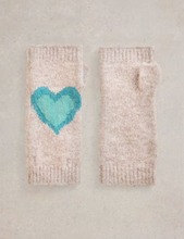 Load image into Gallery viewer, White Stuff - Heart Fingerless Gloves - Natural Multi