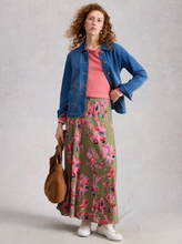 Load image into Gallery viewer, White Stuff - Hope Bias Cut Maxi Skirt in Green Multi
