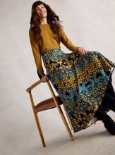 Load image into Gallery viewer, White Stuff - Hope Bias Cut Maxi Skirt in Navy Multi