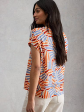 Load image into Gallery viewer, White Stuff - Iris Linen Tee in Natural Multi