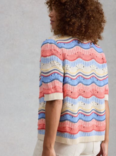 Load image into Gallery viewer, White Stuff - Isabella Wavy Cardi in Ivory Multi