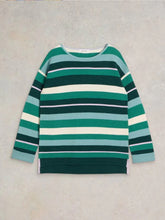 Load image into Gallery viewer, White Stuff - Jana Stripe Jumper - Green Multi