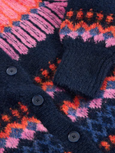 Load image into Gallery viewer, White Stuff - Kelly Fluffy Cardi in Navy Multi