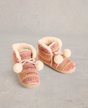 Load image into Gallery viewer, White Stuff - Knitted Bootie Slipper - Natural Multi