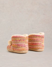 Load image into Gallery viewer, White Stuff - Knitted Bootie Slipper - Natural Multi