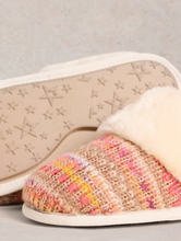 Load image into Gallery viewer, White Stuff - Knitted Mule Slipper - Natural Multi