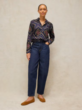 Load image into Gallery viewer, White Stuff - Libby Organic Cotton Shirt in Navy Multi