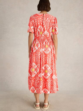 Load image into Gallery viewer, White Stuff - Lucy Midi Dress in Coral Print