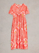 Load image into Gallery viewer, White Stuff - Lucy Midi Dress in Coral Print