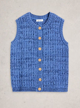 Load image into Gallery viewer, White Stuff - Maxine Button Tank in Mid Blue