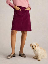 Load image into Gallery viewer, White Stuff - Melody Organic Cord Skirt - Deep Red