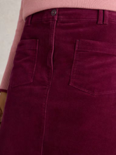 Load image into Gallery viewer, White Stuff - Melody Organic Cord Skirt - Deep Red