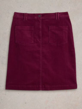 Load image into Gallery viewer, White Stuff - Melody Organic Cord Skirt - Deep Red