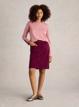 Load image into Gallery viewer, White Stuff - Melody Organic Cord Skirt - Deep Red