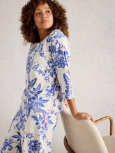 Load image into Gallery viewer, White Stuff - Mia Boxy PJ Top & Trina Cropped PJ Bottoms in Natural Print