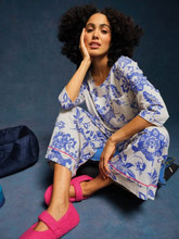 Load image into Gallery viewer, White Stuff - Mia Boxy PJ Top & Trina Cropped PJ Bottoms in Natural Print