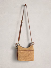Load image into Gallery viewer, White Stuff - Mini Sophia Raffia Crossbody in Dark Natural