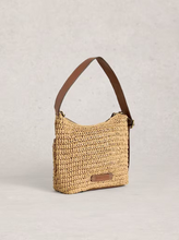 Load image into Gallery viewer, White Stuff - Mini Sophia Raffia Crossbody in Dark Natural