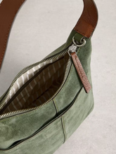 Load image into Gallery viewer, White Stuff - Mini Sophia Suede Crossbody in Khaki Green