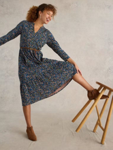 Load image into Gallery viewer, White Stuff - Naya Jersey Dress - Navy Multi
