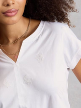 Load image into Gallery viewer, White Stuff - Nelly Embroidered Tee in Brilliant White