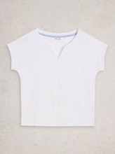 Load image into Gallery viewer, White Stuff - Nelly Embroidered Tee in Brilliant White